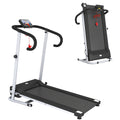 Folding Treadmill With Incline, Walking Pad Treadmill For Home, 1 - 10km/h Under Desk Running Machine With LCD Display And Wheels, No Assembly, Grey - Noventis Home