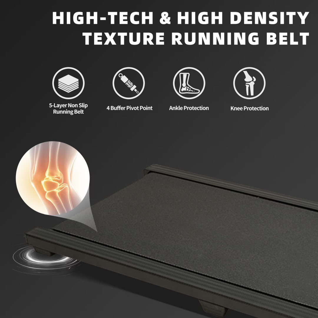Under Desk Treadmill With Incline,Walking Pad For Home Office,Portable Walking Treadmill 1.0HP,Walking Jogging Machine With 242 Lbs Weight Capacity,LED Display,1.0 - 6.0km H - Noventis Home