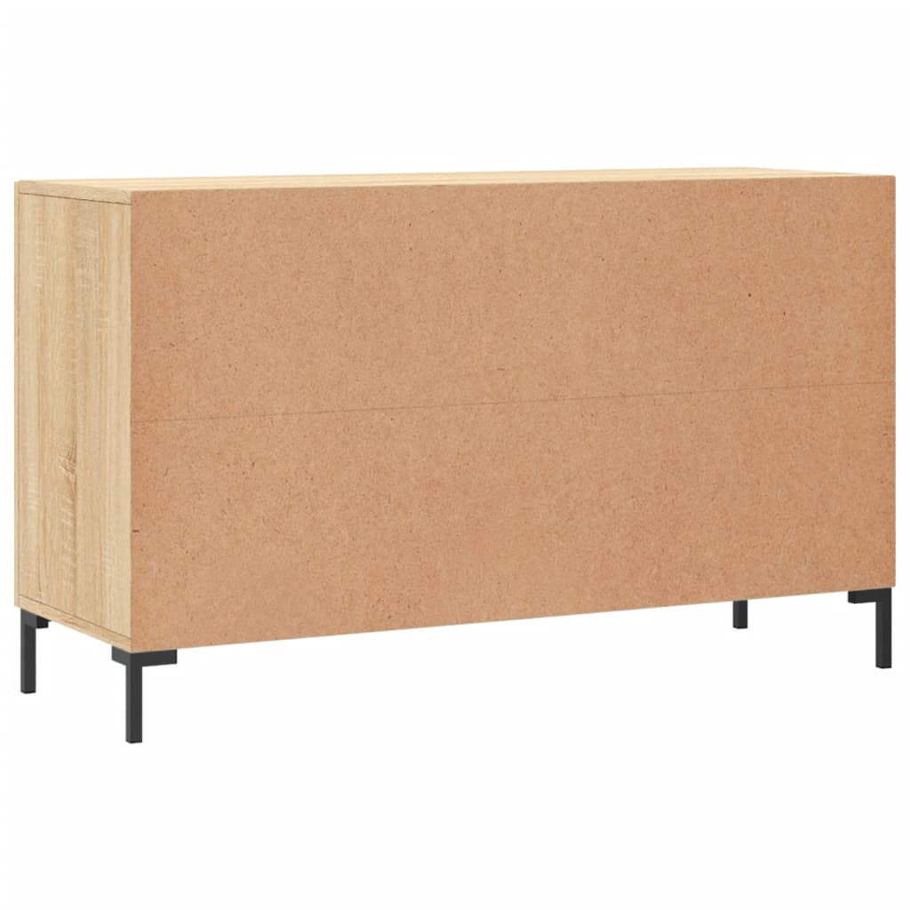 Dressoir 100cm, Sonoma Eiken, Houtcomposiet met Metalen Frame - Noventis Home
