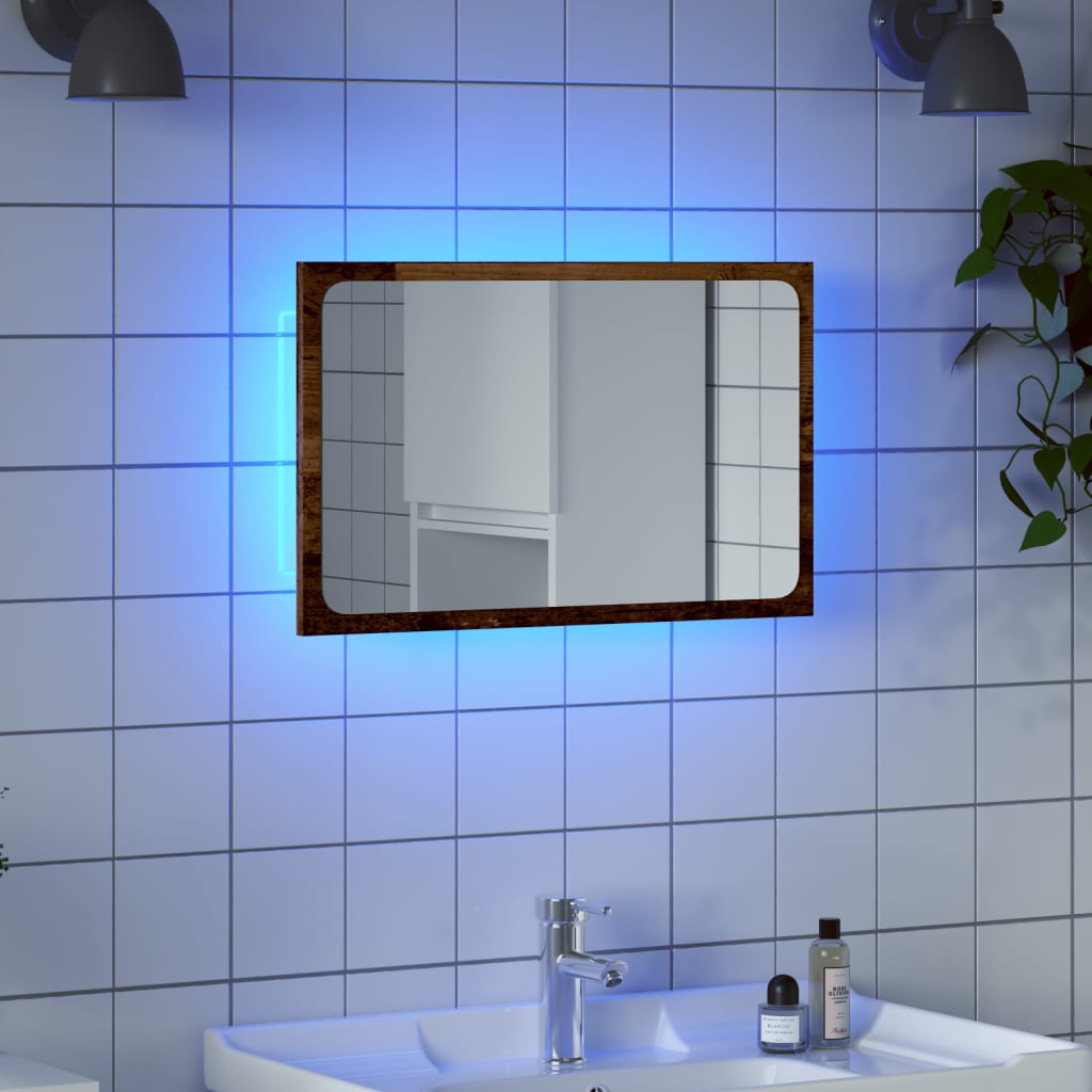 LED Badkamerspiegel 60x37 cm, Acryl, met RGB Verlichting