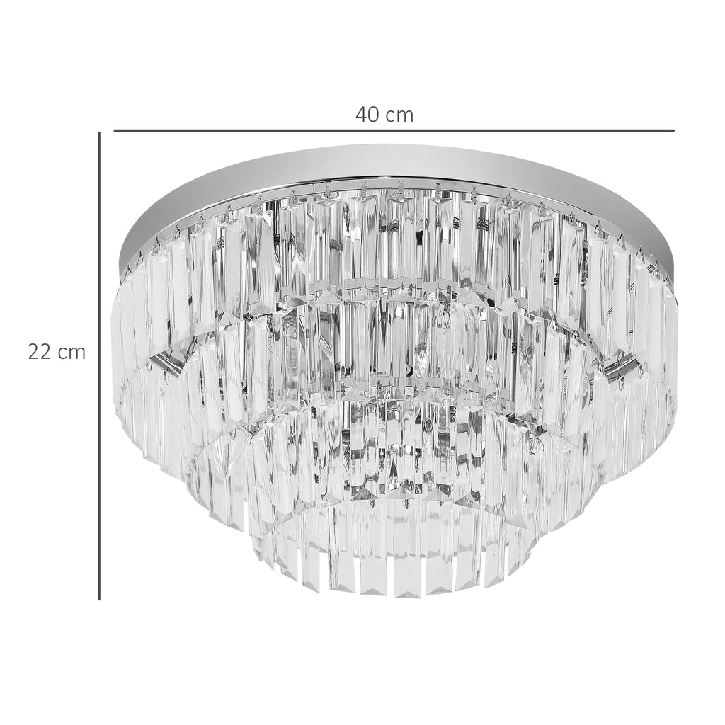 122 Crystallite Ceiling Chandelier - Noventis Home