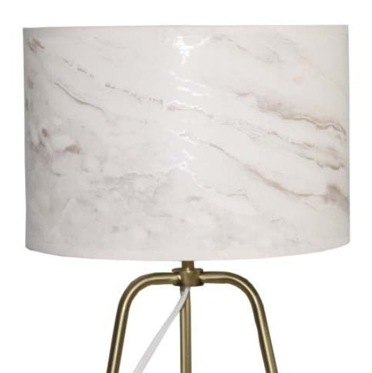 New Design Small Modern Stylish Desk Lamp In Stock In The United States, Easy To Install, Optima Marble Lampshade Table Lamp - Bronze 110V Metal Online Shift Switch, Used For Bedside Table Lamp - Noventis Home