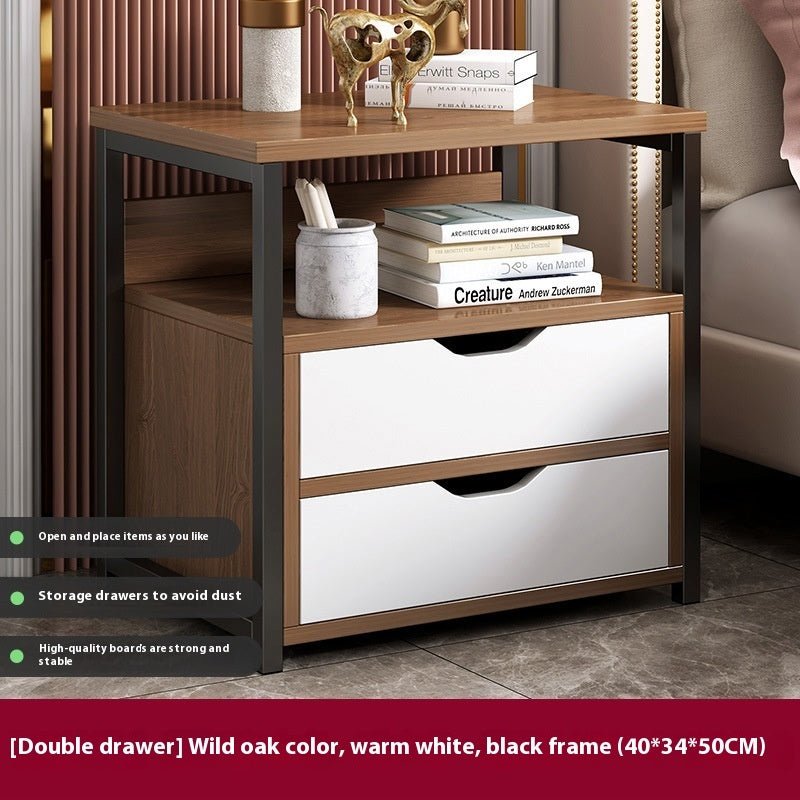 Multifunctional Bedroom Bedside Table Minimalist Bedside Storage Storage Cabinet - Noventis Home