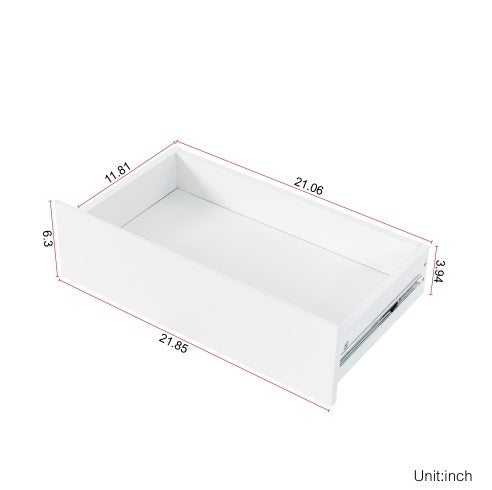 Grote Keukenkast 160 cm, Vrijstaande Voorraadkast met 4 Deuren, 4 Lades en Magnetronplank, Wit