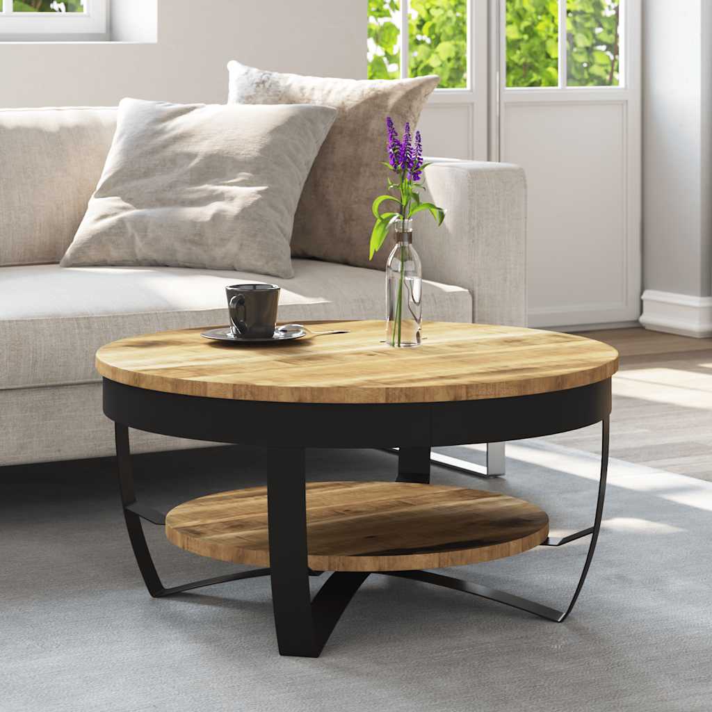 Salontafel Ruw Massief Mangohout - Noventis Home