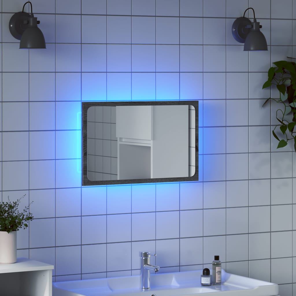 LED Badkamerspiegel 60x37 cm, Acryl, met RGB Verlichting