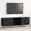 TV - meubel 150cm, Zwart Eiken Look, Houtcomposiet met Meerdere Opbergvakken - Noventis Home