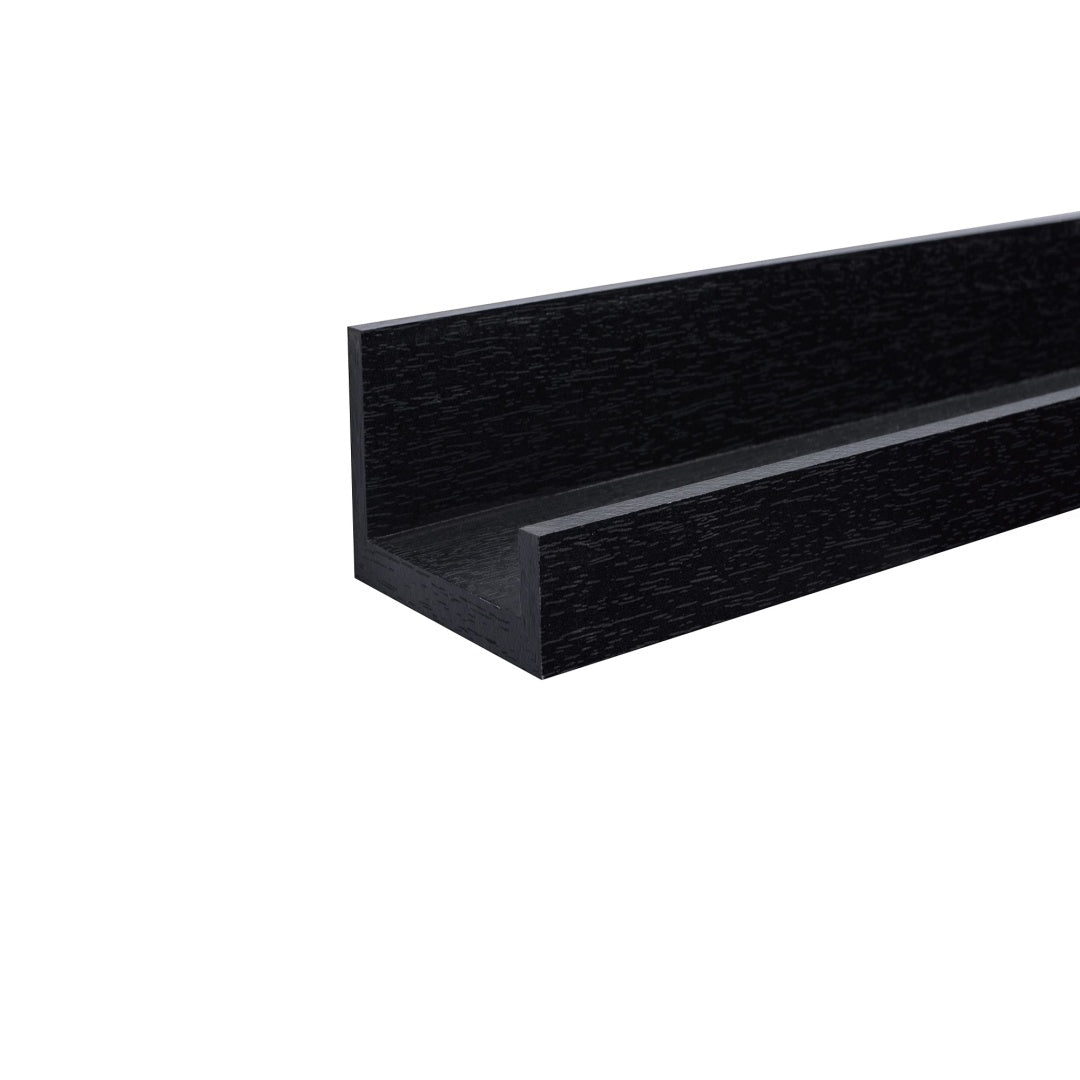 Floating Shelves 18.11 Wall Mounted Wood Shelves For Bathroom, Bedroom, Living Room, Kitchen, Hanging Shelf For Books Storage Decor With Invisible Brackets, Black - Noventis Home
