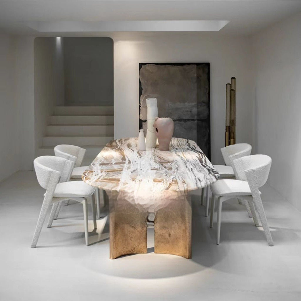 Moderne Minimalistische Woonkamerstoel, Crème - Noventis Home