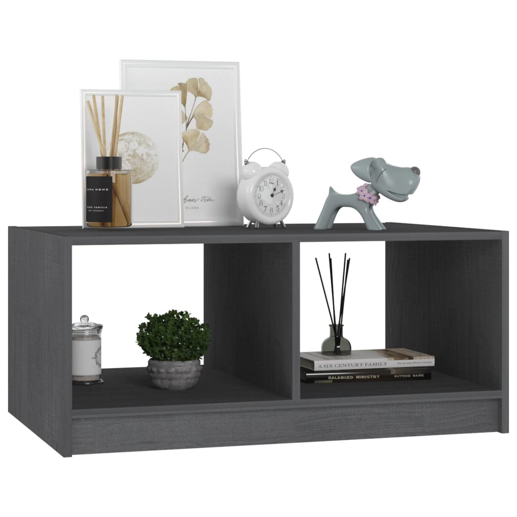Coffee table 75x50x33.5 cm Solid pine wood - Noventis Home