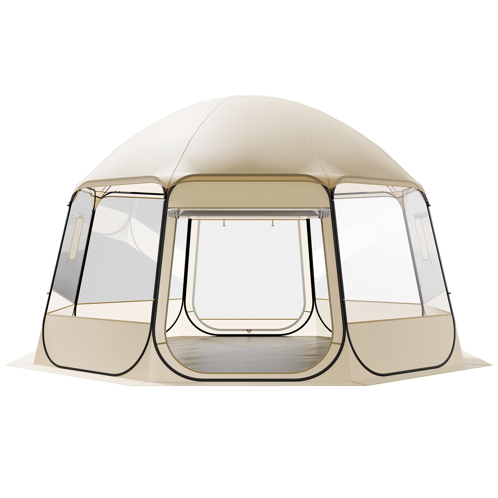Pop Up Bubble Tent, 15 X 13.8 Ft Waterproof & UV - Resistant, Clear Camping Tent Shelter, Outdoor Garden Dome Igloo Tents With Windows, 540° Panoramic View, For 12 - 15 Persons Patio Backyard - Noventis Home