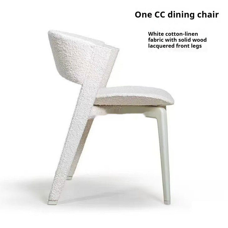 Moderne Minimalistische Woonkamerstoel, Crème - Noventis Home
