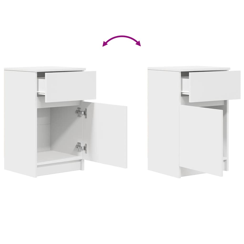 bedside tables, 2 pieces, 39x wood composite - Noventis Home