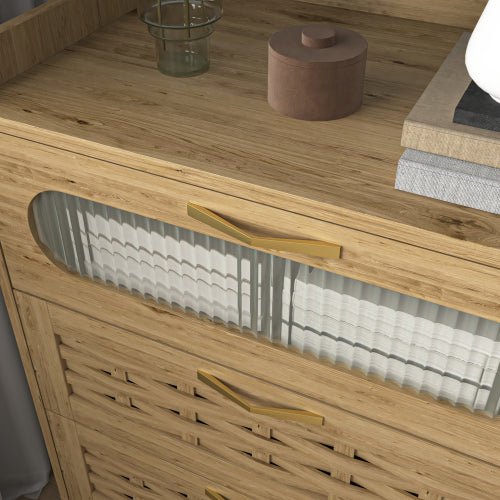 Wooden 6 - drawer Bedroom Vanity - Noventis Home