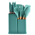 19pcs Set Non - Stick Silicone Kitchen Utensil Spatula Spoon Cooking Cookware Gift - Noventis Home