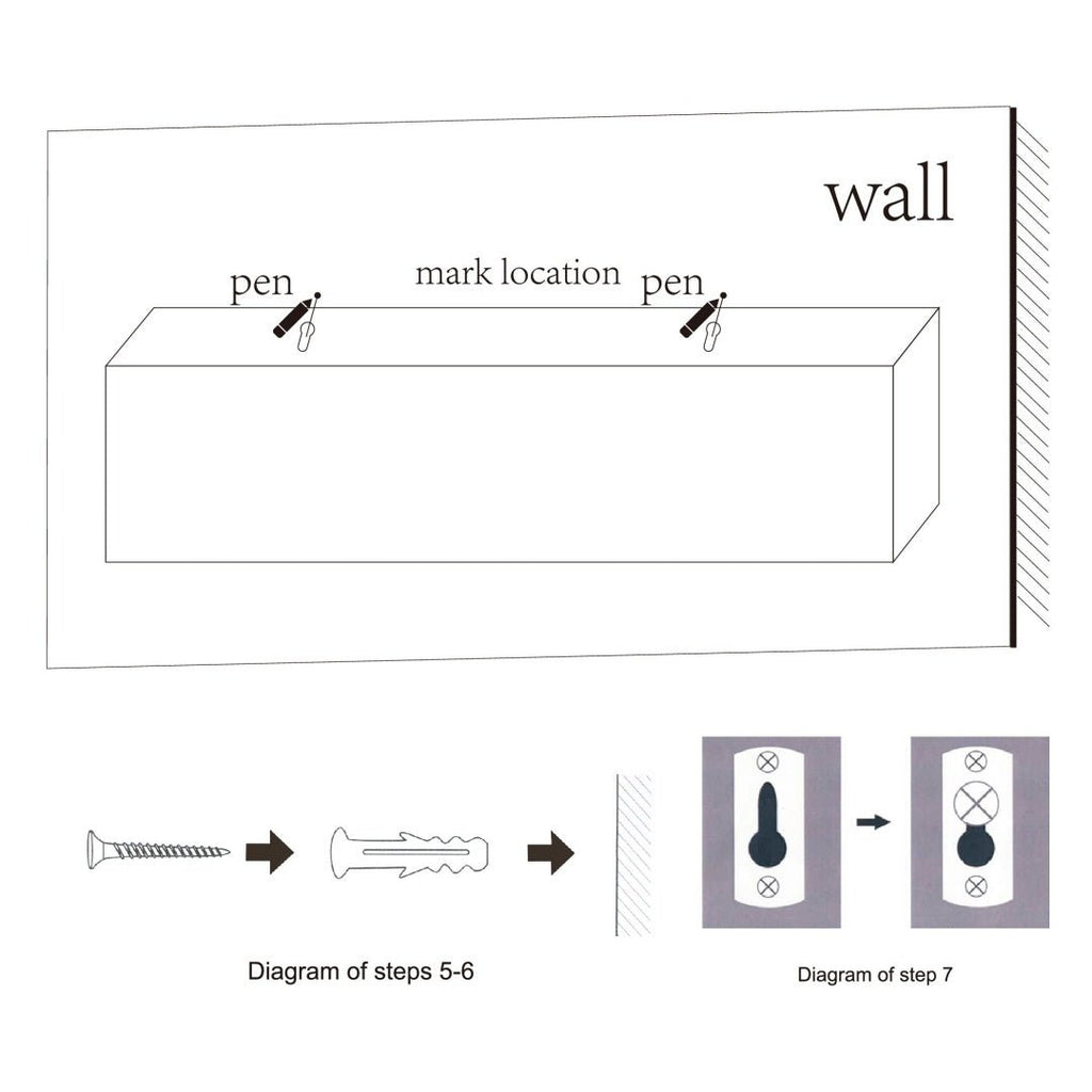 Floating Shelves 18.11 Wall Mounted Wood Shelves For Bathroom, Bedroom, Living Room, Kitchen, Hanging Shelf For Books Storage Decor With Invisible Brackets, Black - Noventis Home